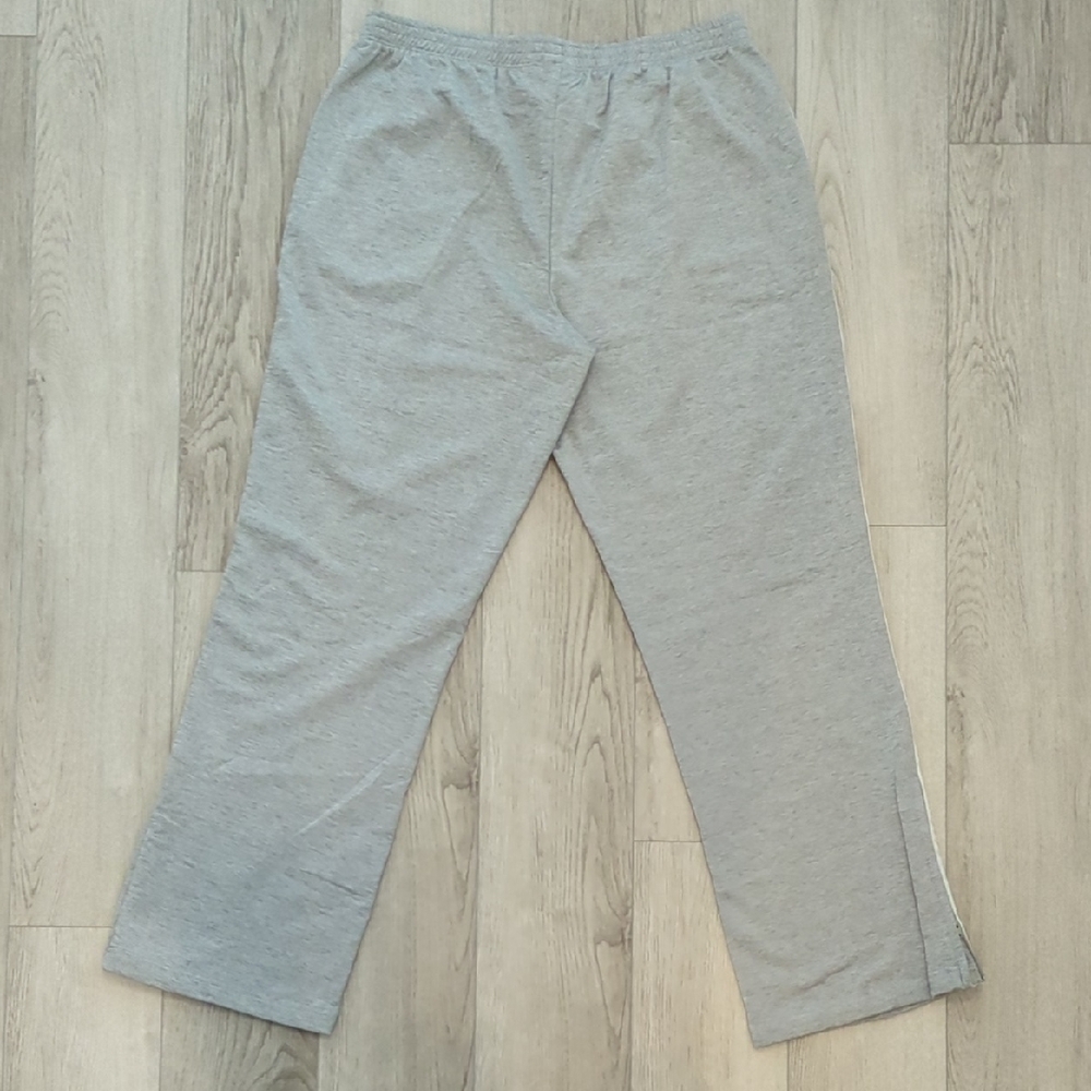 Women's Light Gray Hooded Track Jacket with White Stripe & Dot Accent - Picture 9 of 16